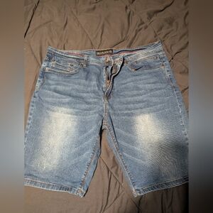 Free Planet Men's Blue Denim Shorts